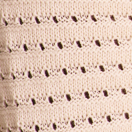 close up of zosia cardigan in natural. | Exclude | Swatch
