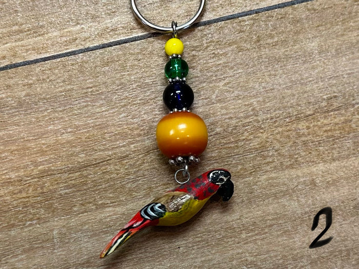 Keyholder - bead & birds