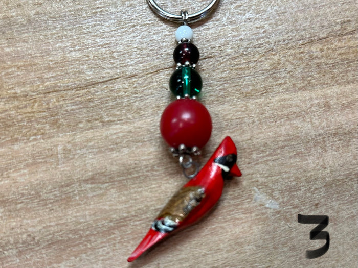 Keyholder - bead & birds