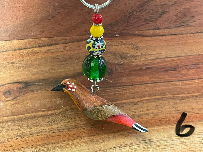 Keyholder - bead & birds