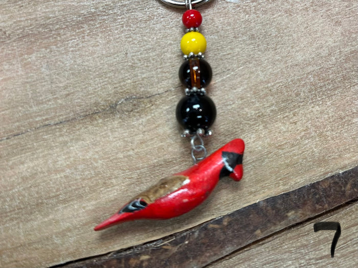 Keyholder - bead & birds