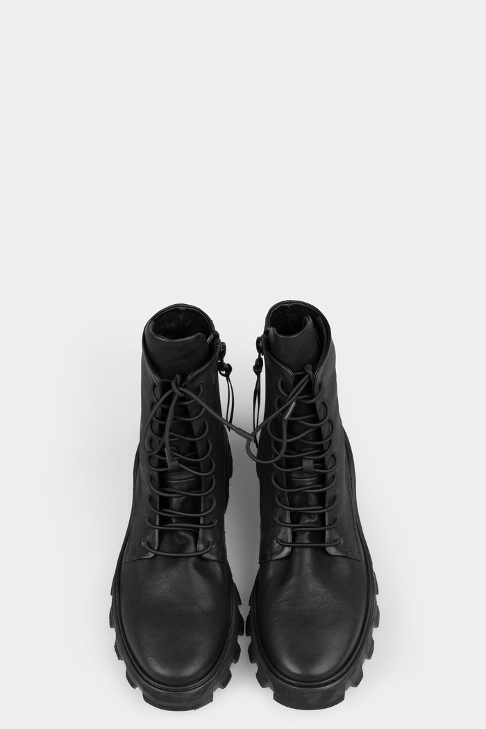Puro | AW25 - Laced calf leather combat boots (BALANCED TASKER)