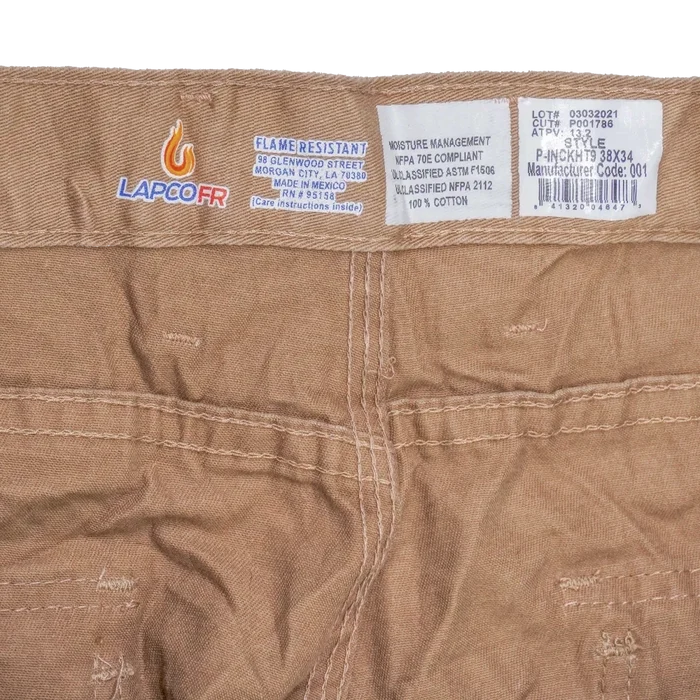 LAPCOFR Khaki Cargo Trousers - 38x34, Large - Army & Outdoors - Cargo Trousers