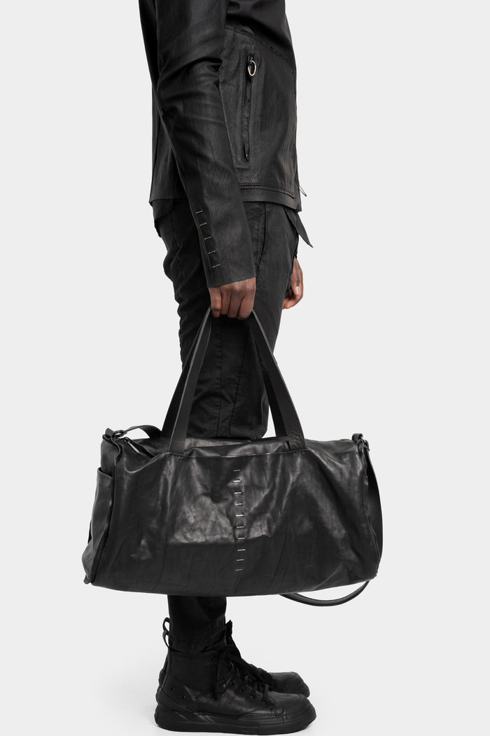 Daniele Basta | AW25 - Large leather duffle bag, CROP GR