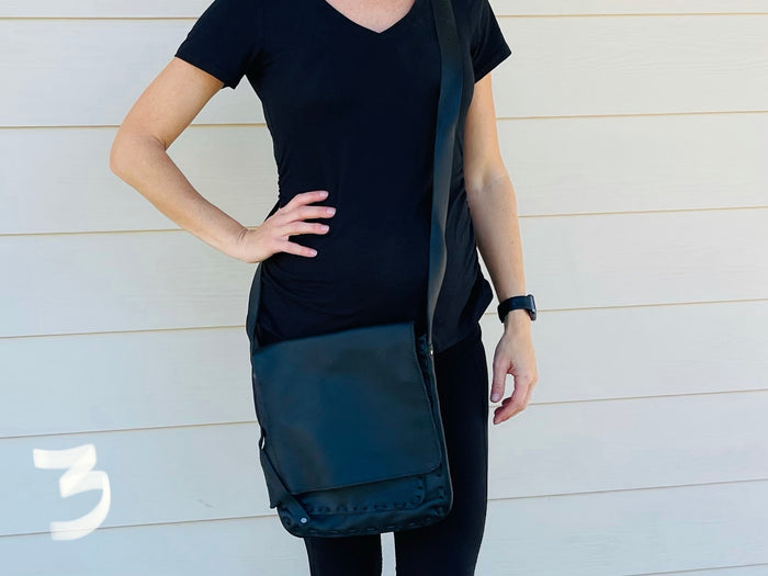 Leather - mens crossbody