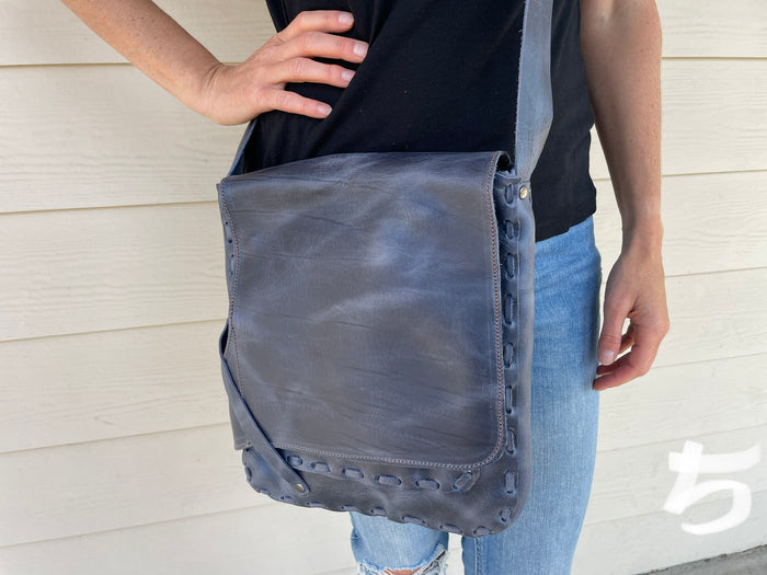 Leather - mens crossbody