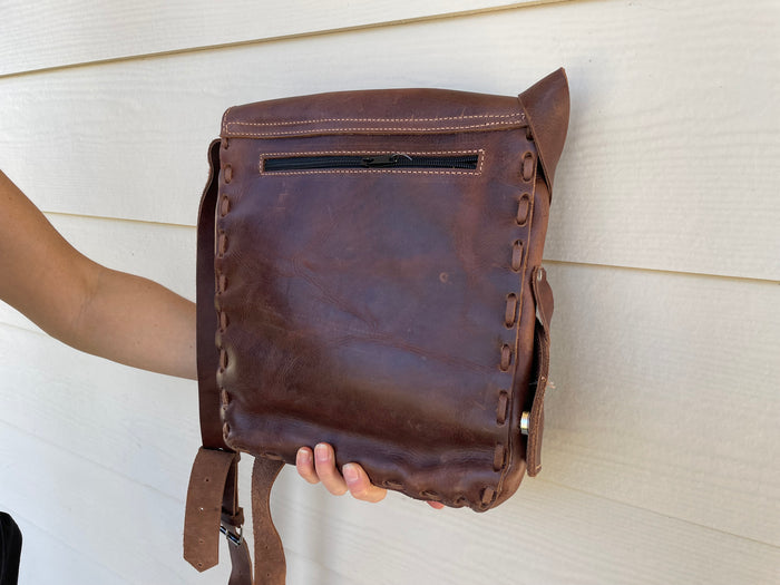 Leather - mens crossbody