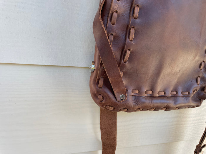 Leather - mens crossbody
