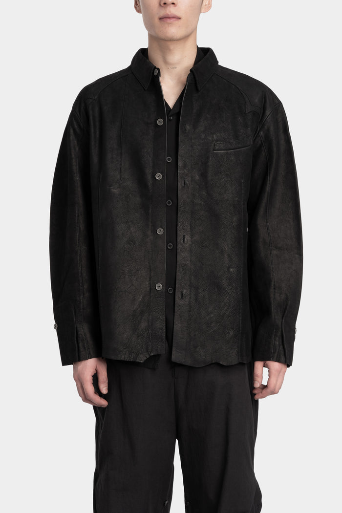 Professor. E | " Forgotten materials" Leather shirt 25FW-PE-FM-14