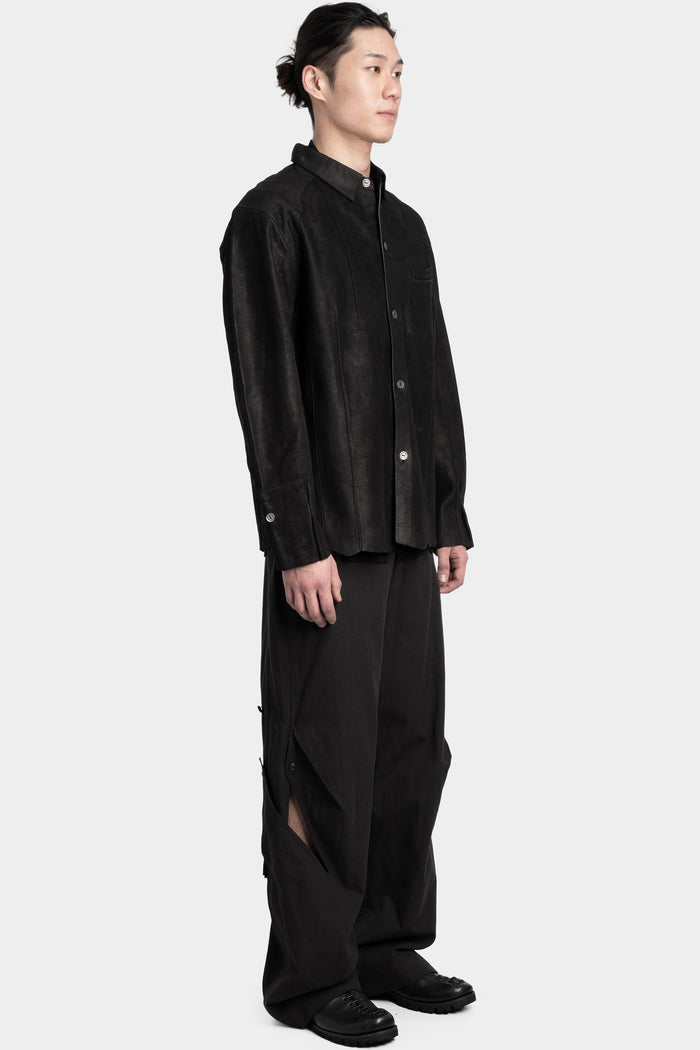 Professor. E | " Forgotten materials" Leather shirt 25FW-PE-FM-14