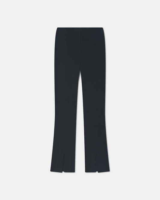 Luana - Front slit pants - Black