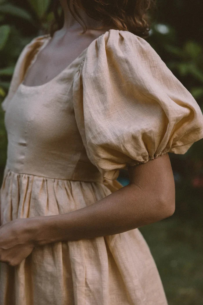 Magnolia Mini Dress in Honey