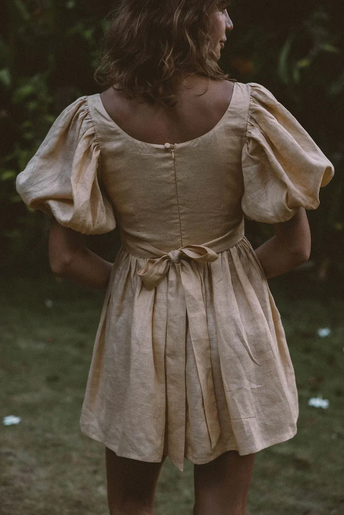 Magnolia Mini Dress in Honey