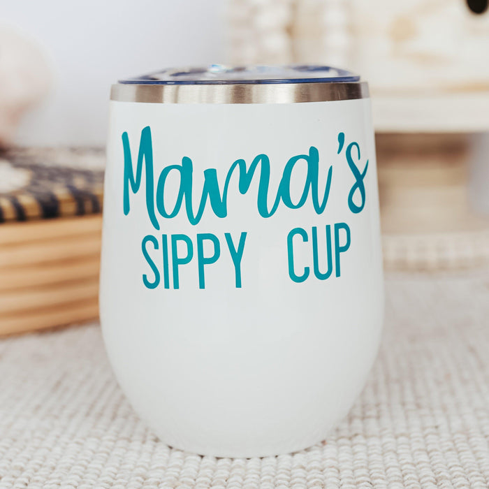 MAMA'S SIPPY CUP Insulated Wine Tumbler Salt and Sparkle