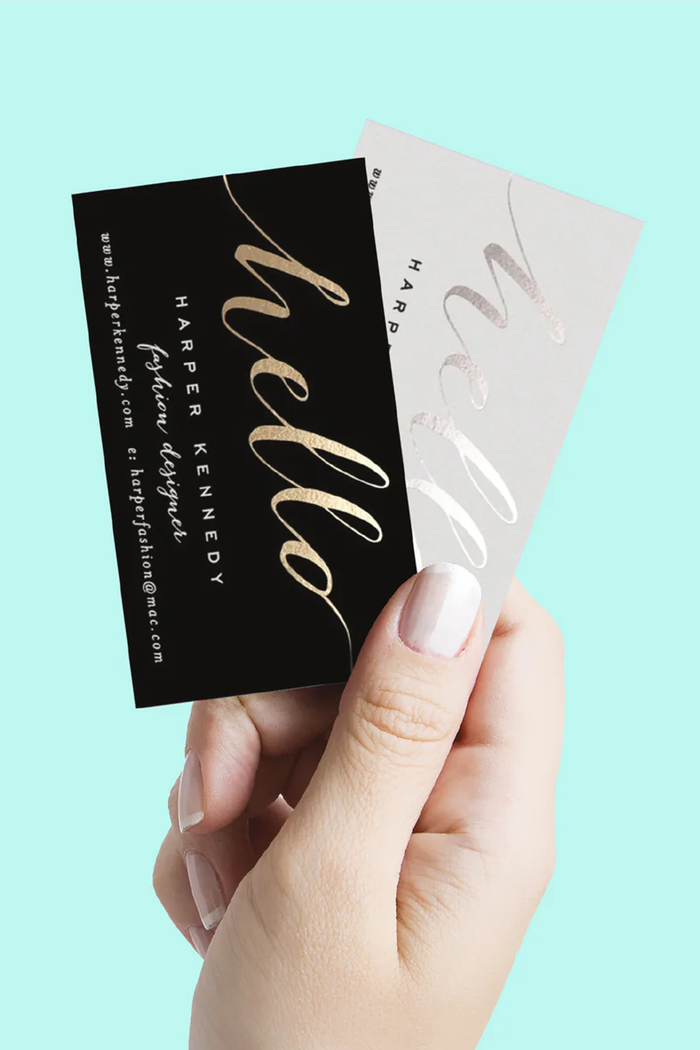 Metallic Foil Accent Business Cards