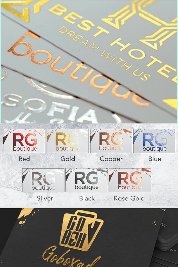 Metallic Foil Accent Business Cards