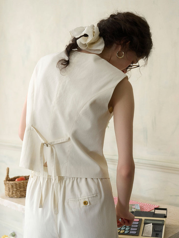 Michelle Casual V-neck Vest