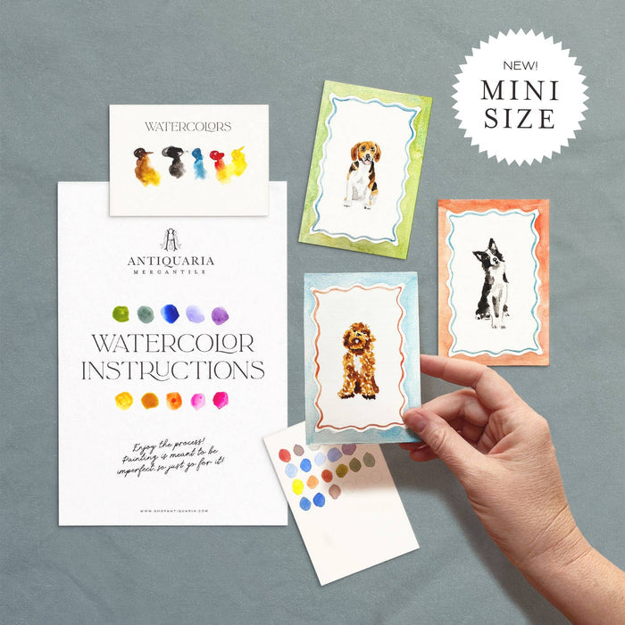 Mini Watercolor Painting Kit: Dogs