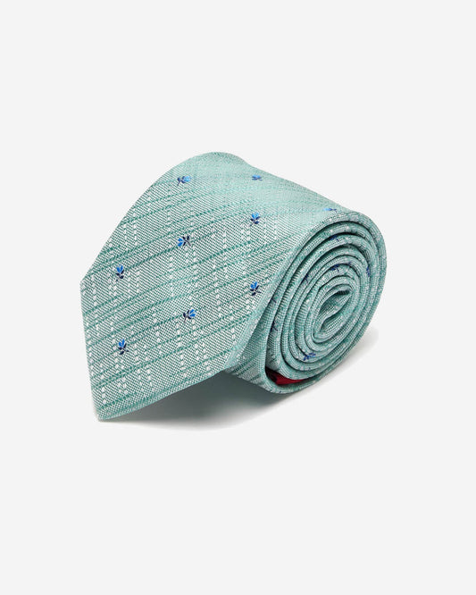 Mint Rose Silk Tie - Men's Ties at Menzclub