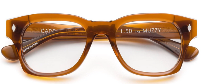 Muzzy Reading Glasses- Polished Gopher