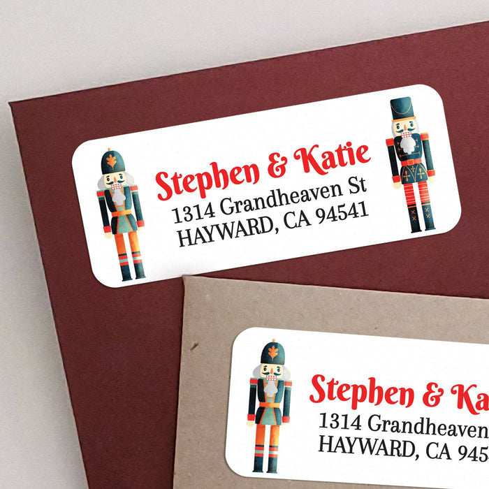 Christmas Nutcracker Custom Return Address Labels - XOXOKristen