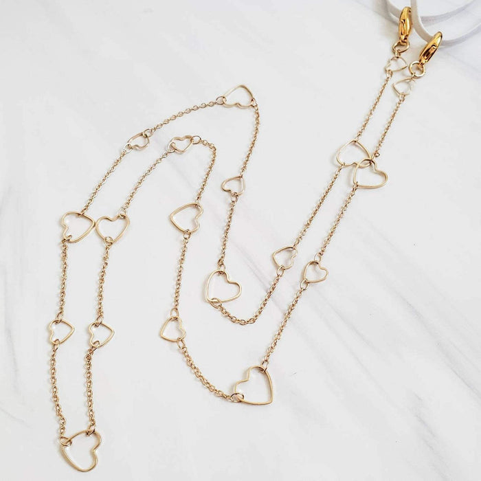 Open Hearts Glasses Chain Salt and Sparkle