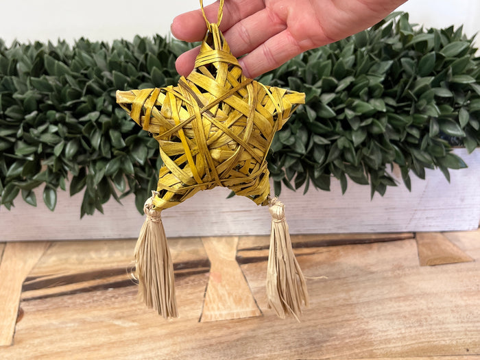 Ornament - Star Raffia