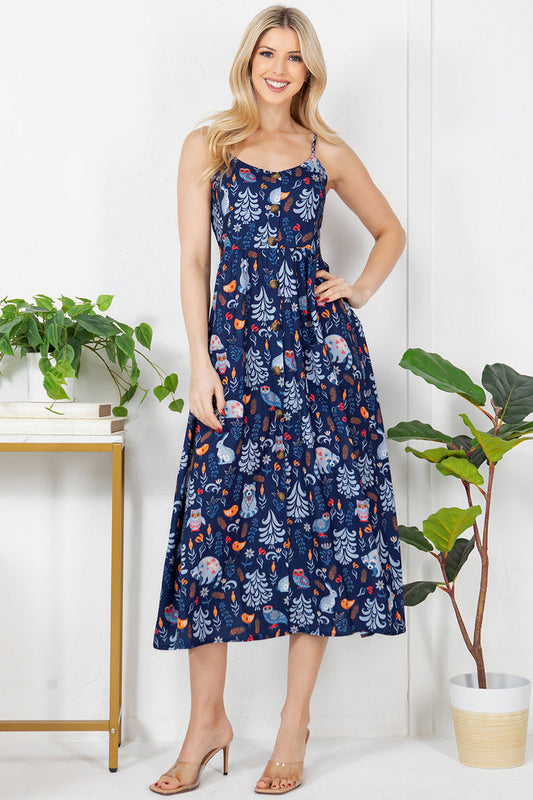 Out Of Town Dress Woodland