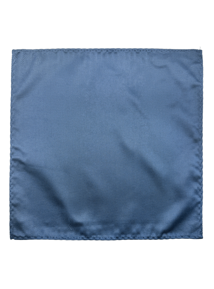 Park Blue Self-Textured Pocket Square