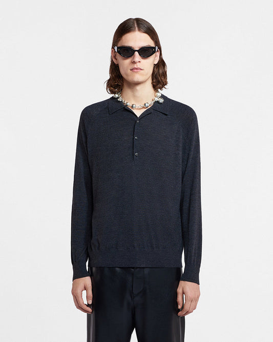 Plato - Merino wool shirt - Charcoal