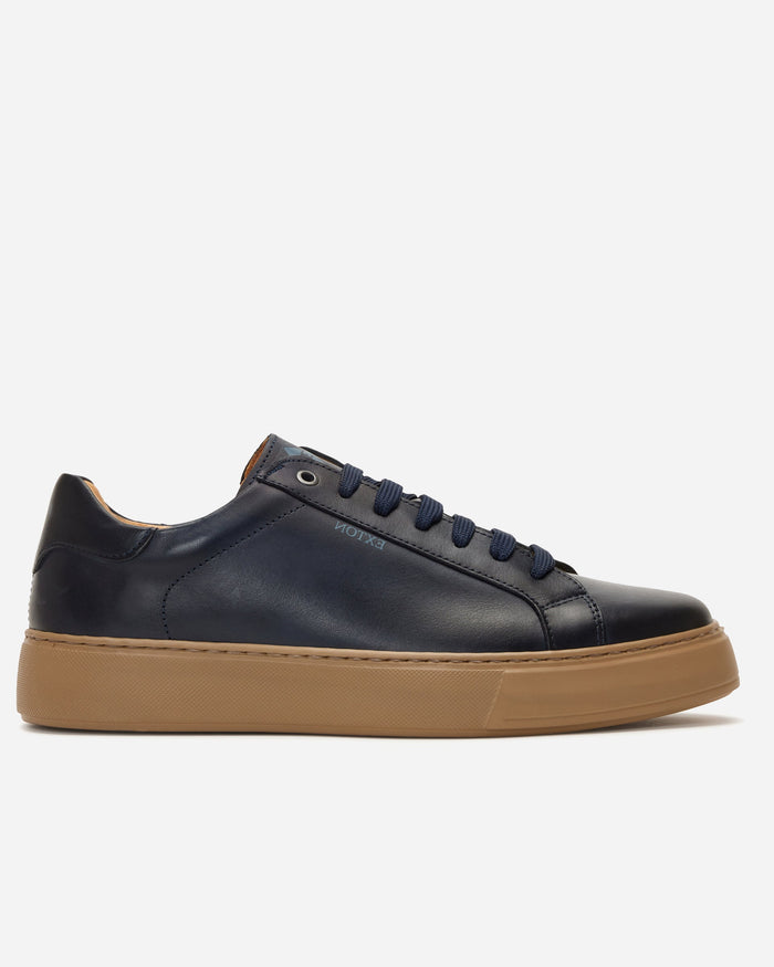 EXTON Praga Navy Sneaker - Men's Shoes at Menzclub