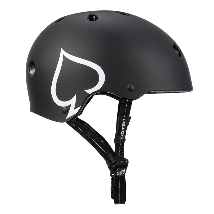 Pro-Tec Low Pro Certified Helmet matte black pure boardshop