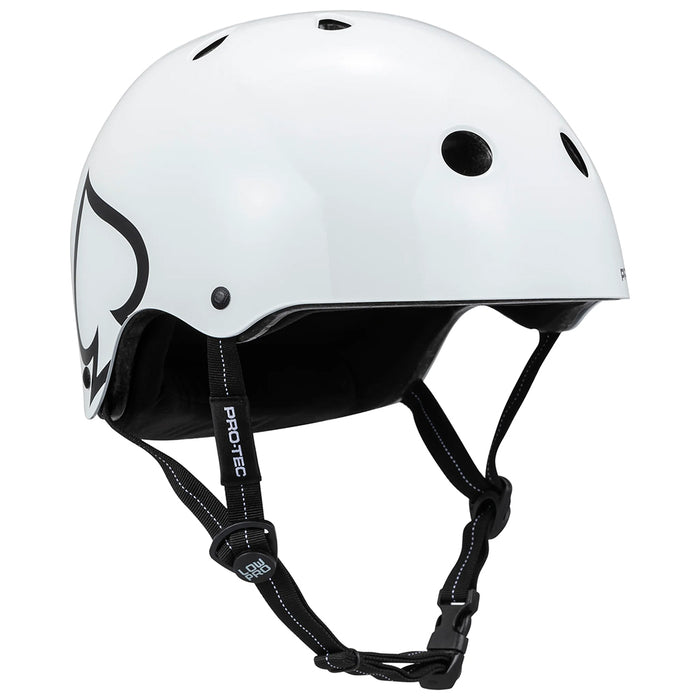 Pro-Tec Low Pro Certified Helmet gloss white pure boardshop