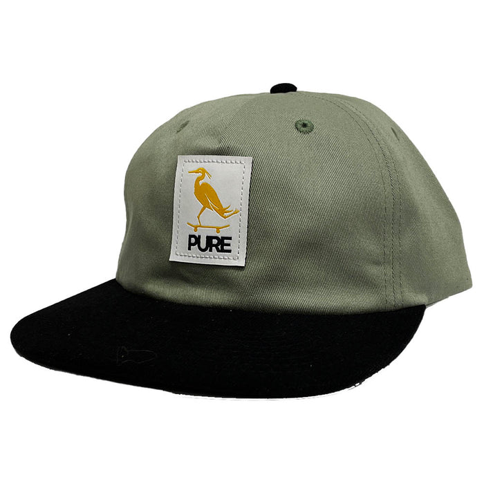 Pure Hartt Cord Combo Strapback Hat mist green/black pure boardshop