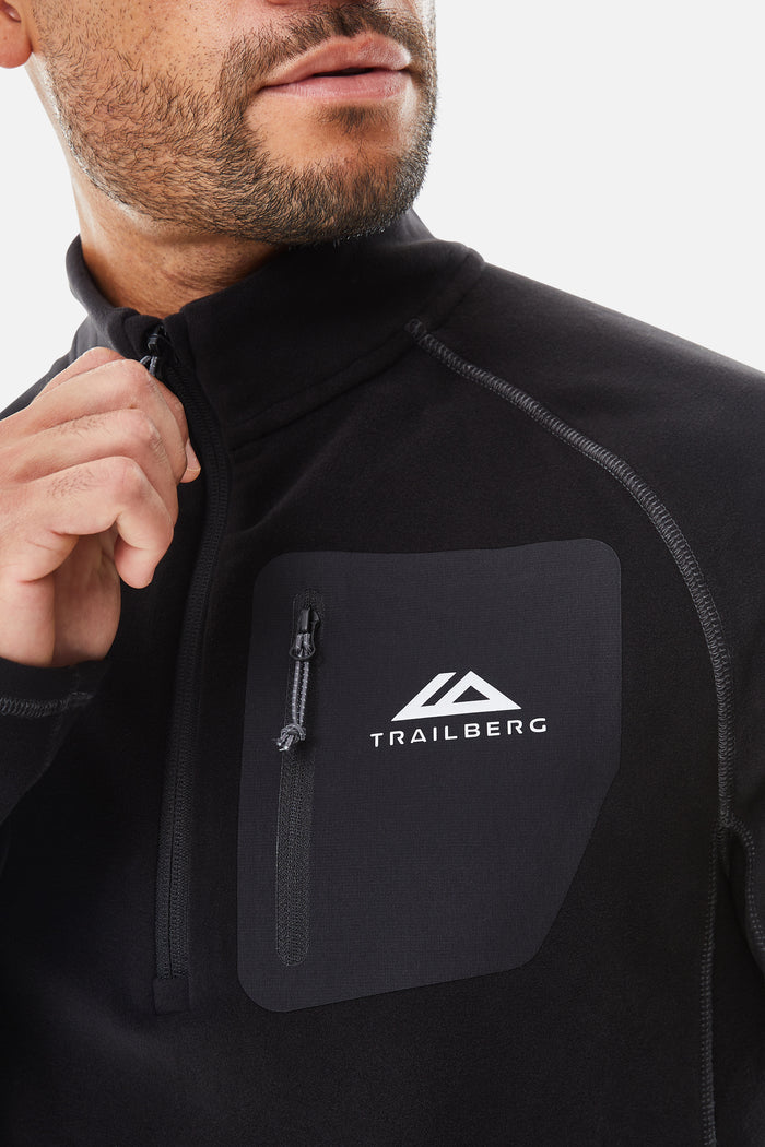 Radius 1/4 Zip Fleece - Black