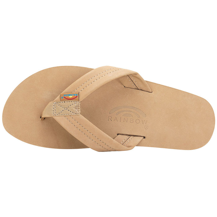 Rainbow Single Layer Premium Leather Women's Flip Flop sierra brown pure boardshop