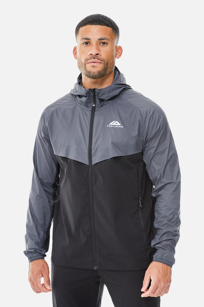 Rapid Grid 2.0 Windbreaker - Black/Volcano Grey