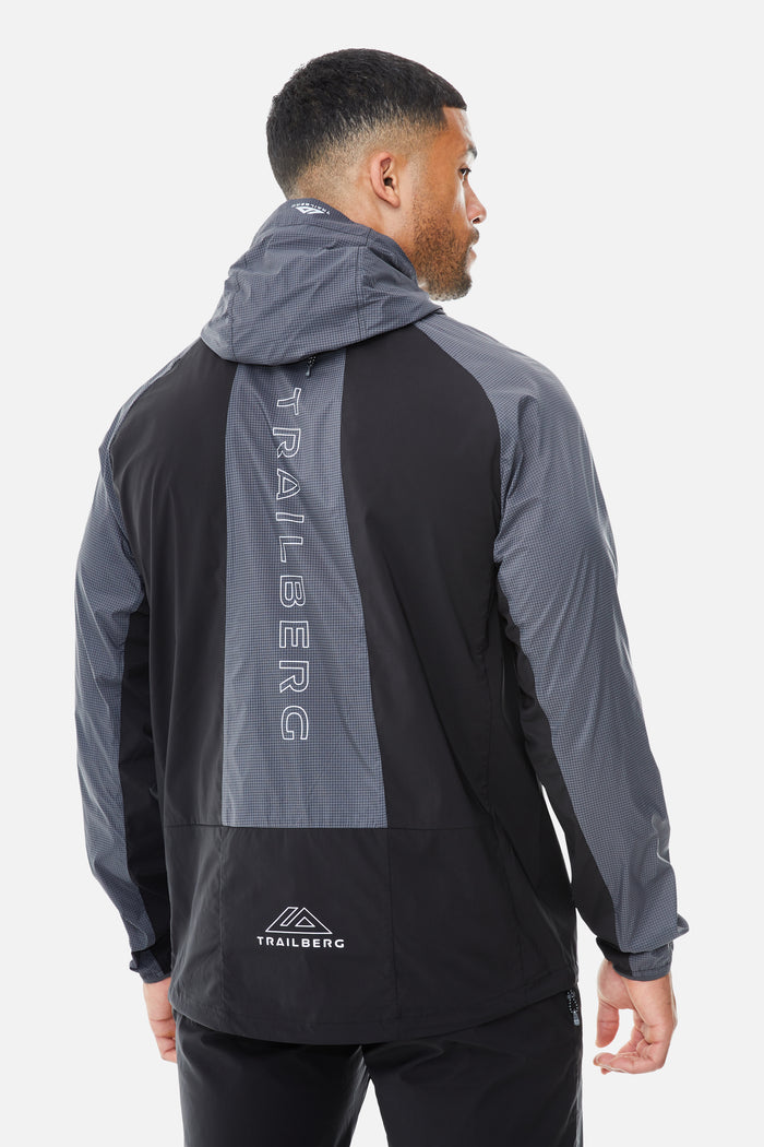 Rapid Grid 2.0 Windbreaker - Black/Volcano Grey