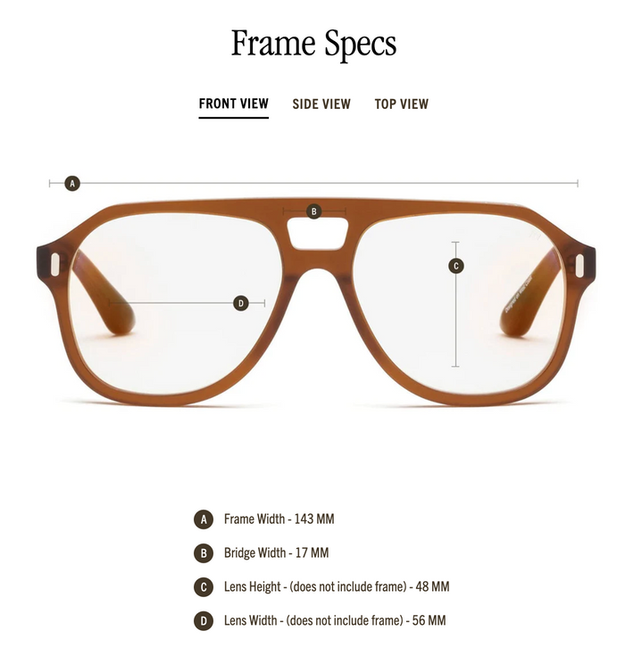 RCA Reading Glasses - Matte Gopher