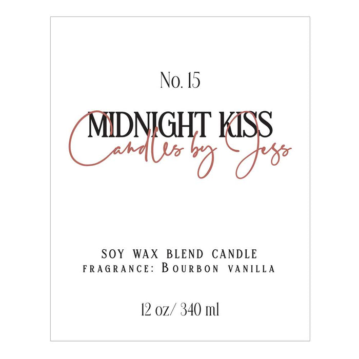 Rectangular Candle Labeling Sticker - XOXOKristen
