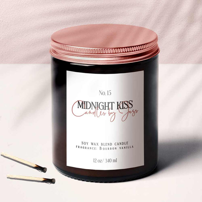 Rectangular Candle Labeling Sticker - XOXOKristen