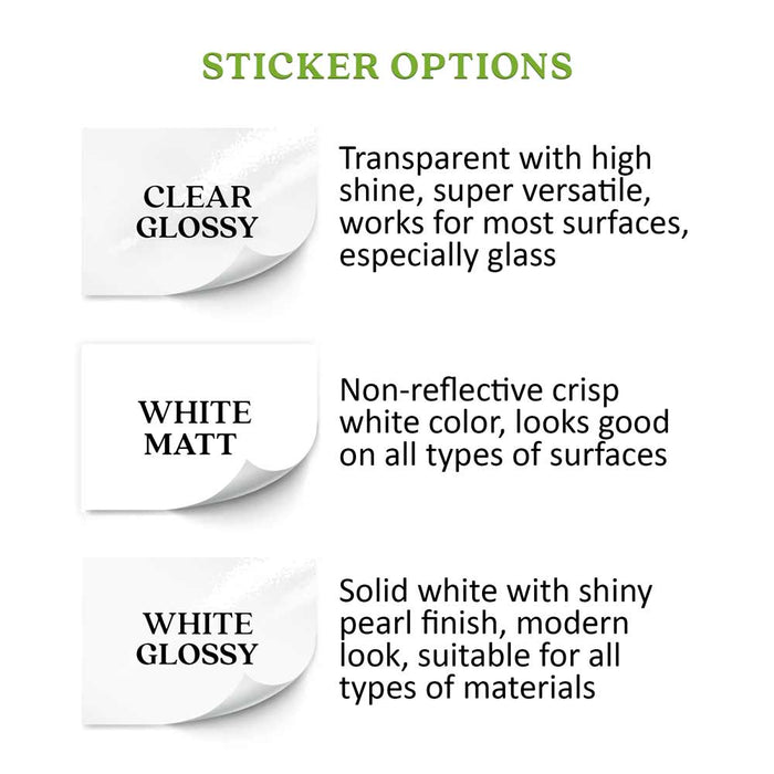 Rectangular Clear Custom Logo Sticker for Branding & Product Labeling - XOXOKristen