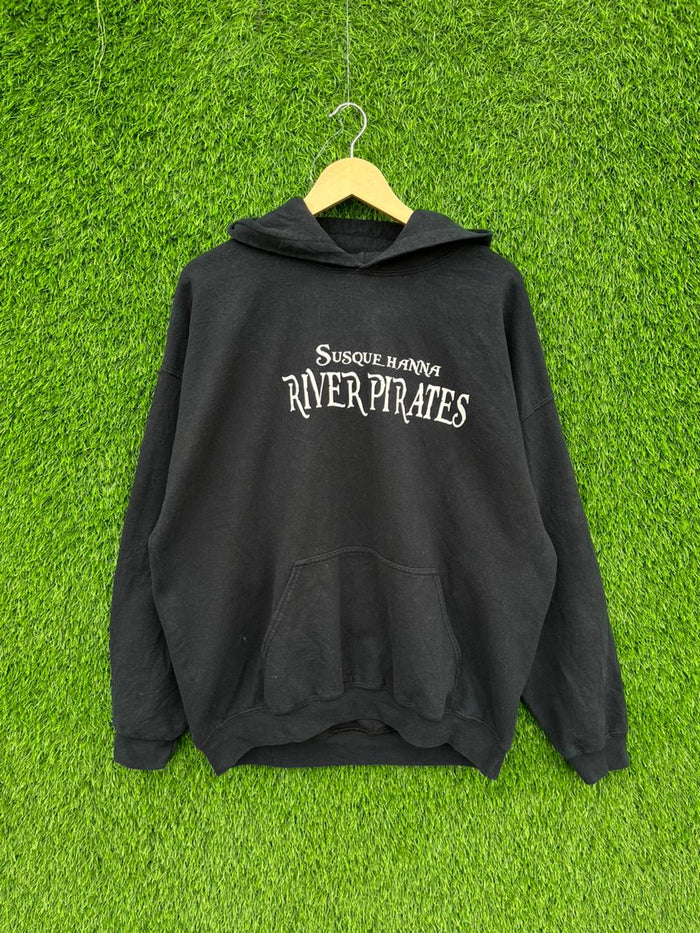 RIVER PIRATES Vintage Hoodie || Unisex  | Thrifted Streetwear |