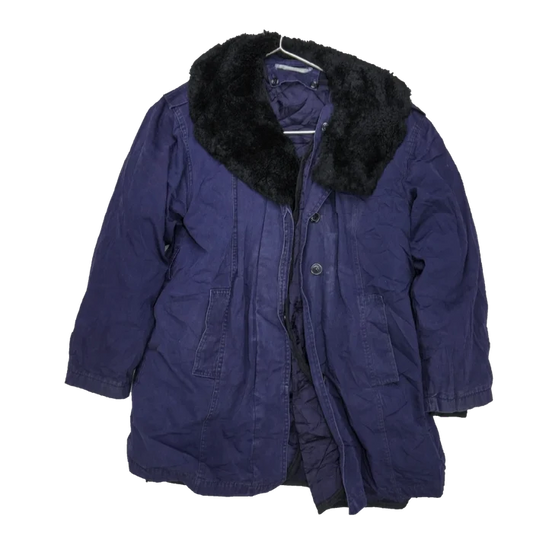 Romanian Military Blue Cold Weather Jacket - Small - Romanian Army Surplus - Field Jackets
