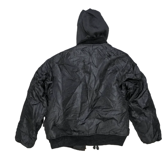 Rothco Black MA-1 Flight Jacket with Hood - Large - Rothco - Flight Jackets
