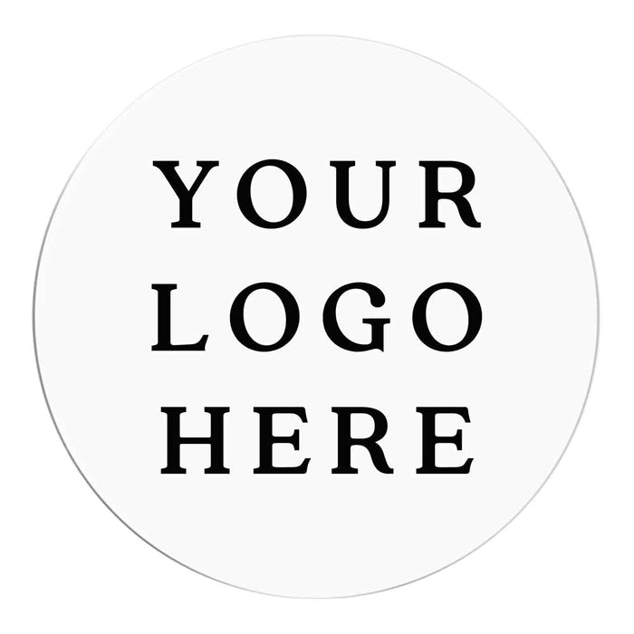 Round Clear Custom Logo Sticker for Branding & Product Labeling - XOXOKristen