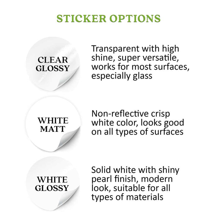 Round Clear Custom Logo Sticker for Branding & Product Labeling - XOXOKristen