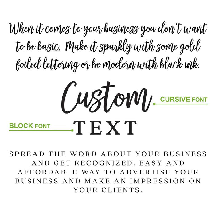 Round Clear Foiled Label with Custom Text - XOXOKristen
