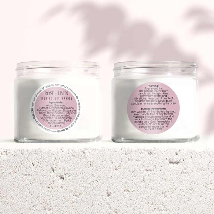 Round Ingredients & Directions Cosmetic Stickers - XOXOKristen