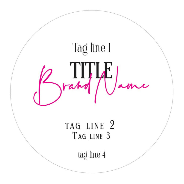 Round White Candle Labeling Sticker - XOXOKristen